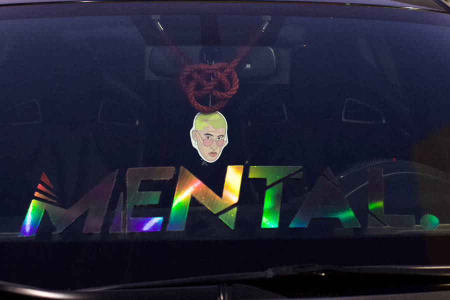 MENTAL. Windshield Decal